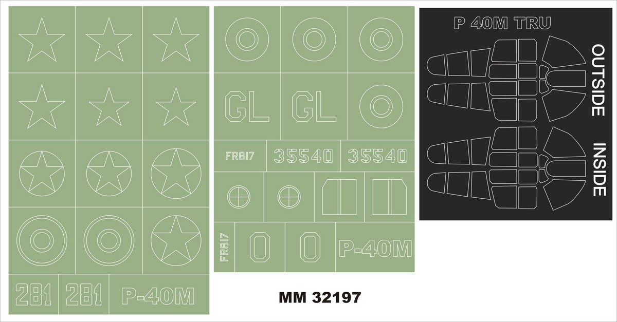 Montex Mini Mask 1:144 Embraer 195 for Revell Kit Spraying Stencil #SM14415 